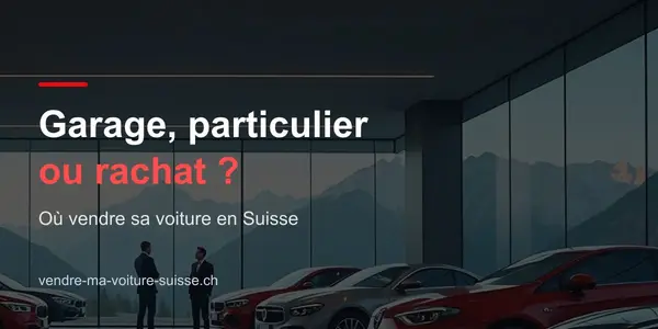 Showroom automobile avec le titre « Garage, particulier ou rachat ? »